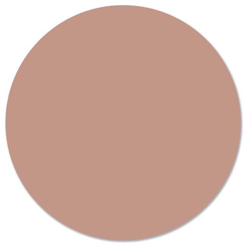 Muurcirkel effen pale pink - Ø 30 cm - Forex