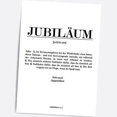 Jubiläum - A5 Definitionshop