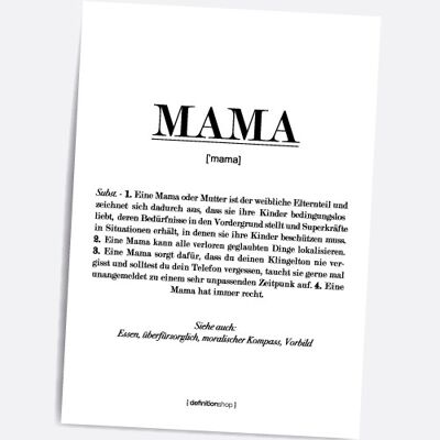 Mama - A5 Definitionshop