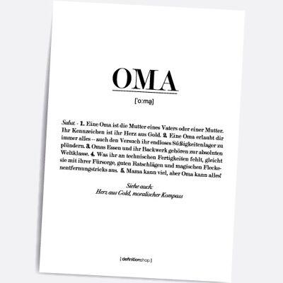 Oma - A5 Definitionshop