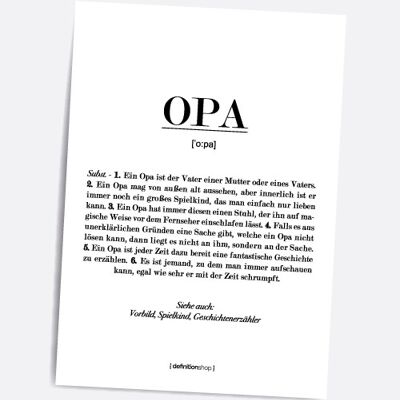 Opa - A5 Definitionshop