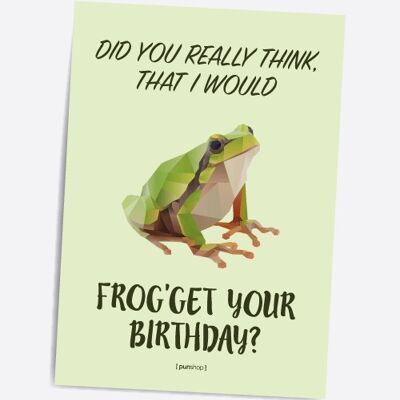 Frogget your birthday - A5 Punshop