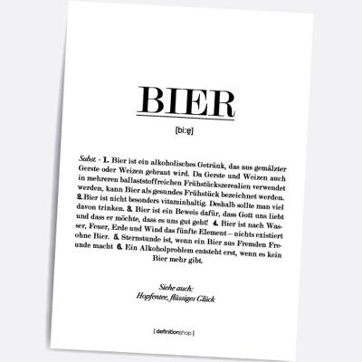 Bier - A5 Definitionshop