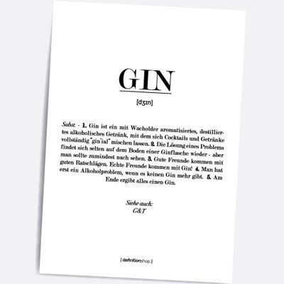 Gin - A5 Definitionshop