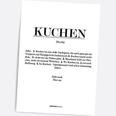 Kuchen - A5 Definitionshop