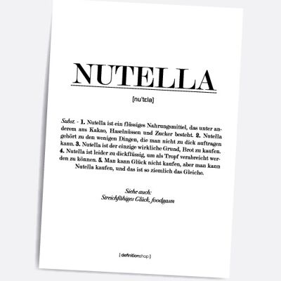 Nutella - A5 Definitionshop