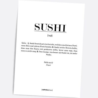 Sushi - A5 Definitionshop