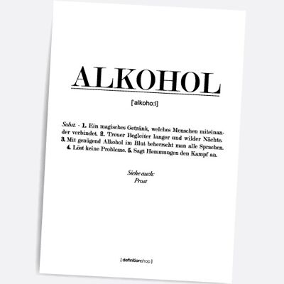Alkohol - A5 Definitionshop