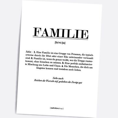 Familie - A5 Definitionshop
