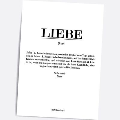 Liebe - A5 Definitionshop