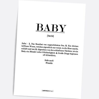 Baby - A5 Definitionshop