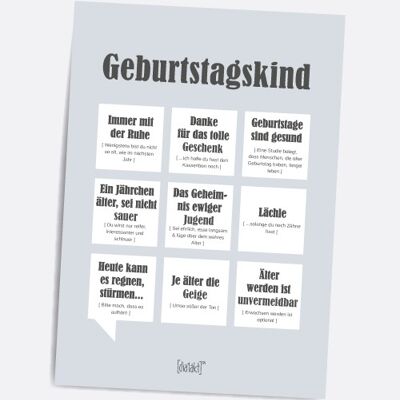 Geburtstagskind - A5 Dialäkt