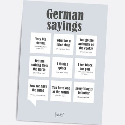 German Sayings - A5 Dialäkt