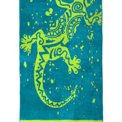 Velor Beach Towel "Gecko"
