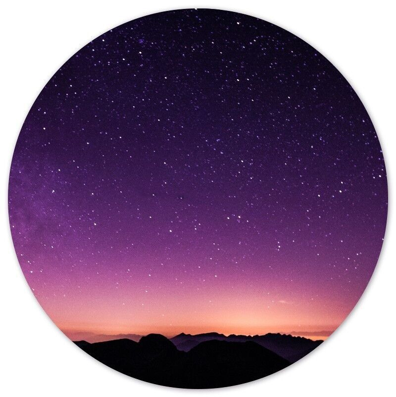 Cielo notturno circolare da parete - Ø 30 cm - Forex