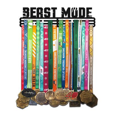 Medal hanger BEAST MODE - Matte Black - Large