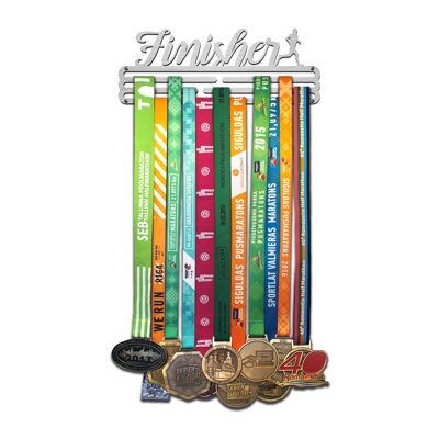 Medal hanger FINISHER - Brushed st. steel - Medium