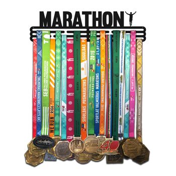 Porte-médaille MARATHON - Noir Mat - Grand 1