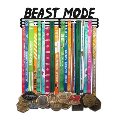 Medal hanger BEAST MODE V2 - Matte Black - Large