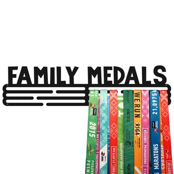 Porte-médaille FAMILY MEDALS - Noir Mat - Grand 2