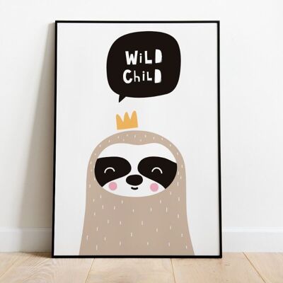 Children's room poster wildchild - A3