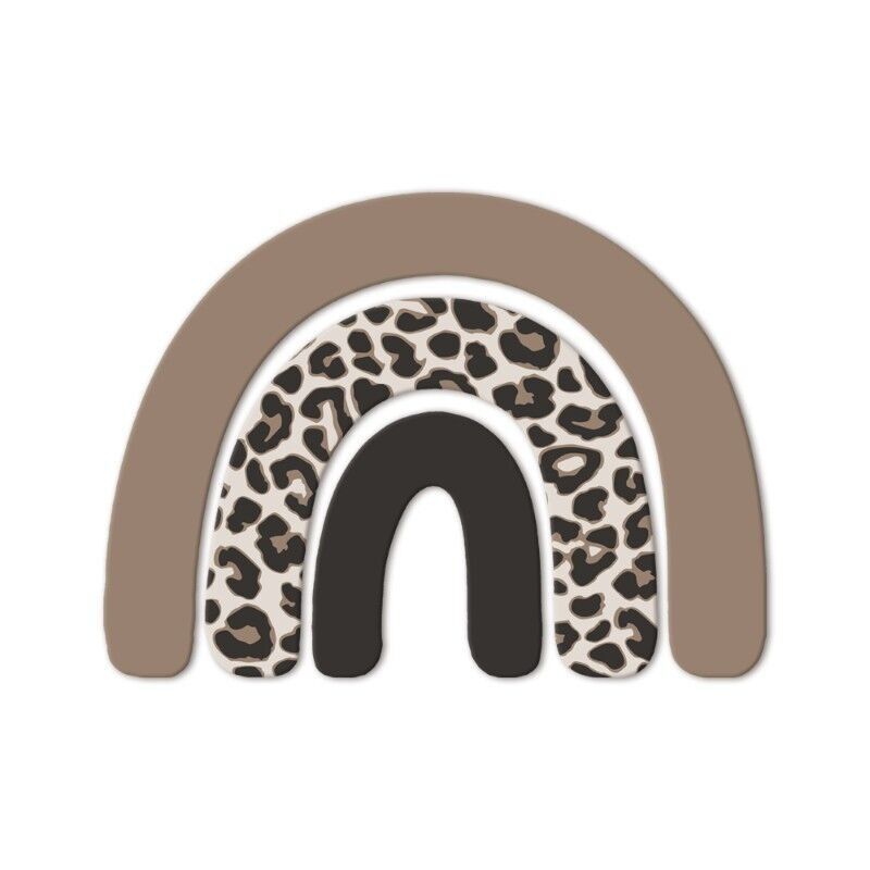 Figura da parete leopardo arcobaleno