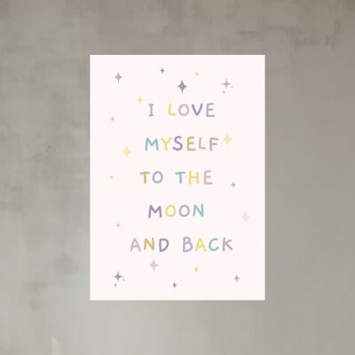 Poster - I love myself to the moon and back