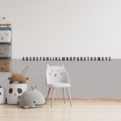 Wall sticker ABC tight - Large (120 cm wide)