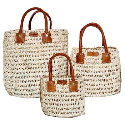 “Provence” palm basket sold in sets of 3