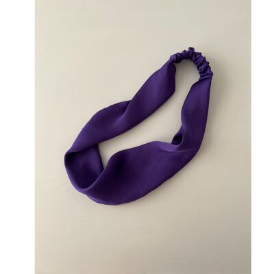 Purple Silk Headband