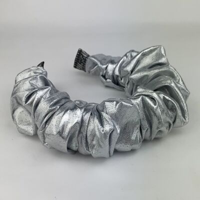 Lila Silver Ruffle Headband