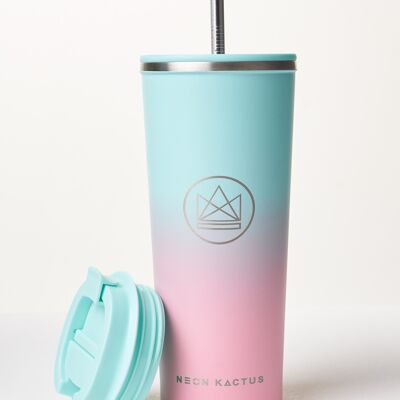 Neon Kactus Insulated Coffee Cups 24oz - Twist & Shout