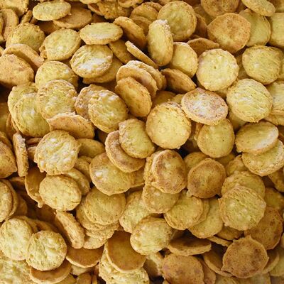 Galletas Saladas APERO Granel 1 Kg: mini galletas de aperitivo: Emmental francés – Fleur de sel