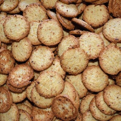 Salted Cookies Bulk 1 Kg: mini aperitif cookies: Bacon – Onions