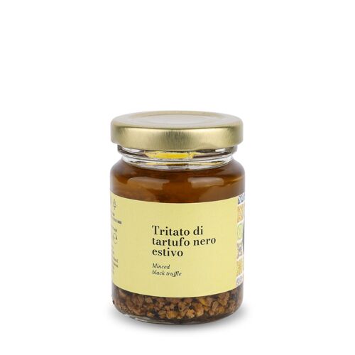 TARTUFO NERO ESTIVO TRITATO IN OLIO EVO - Minced Truffle - 90gr