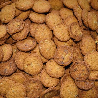 Salted Cookies Bulk 1 Kg: mini aperitif cookies: Chorizo ​​– County A.O.P.