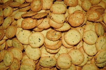 Cookies Salés Vrac 1 Kg : mini cookies apéro : Parmesan A.O.P. – Basilic 1