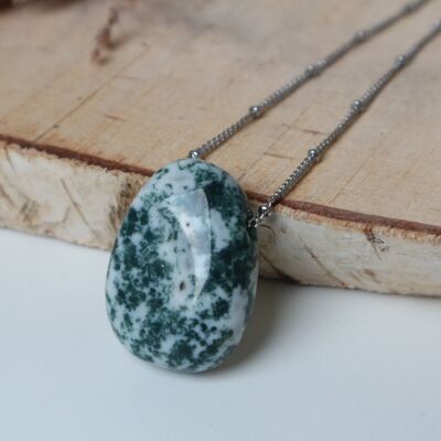 Gemstone Necklace - Tree Agate