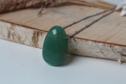 Gemstone Necklace - Green Aventurine