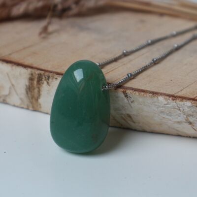 Collana con pietre preziose - Avventurina verde