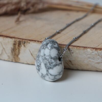 Gemstone Necklace - Howlite