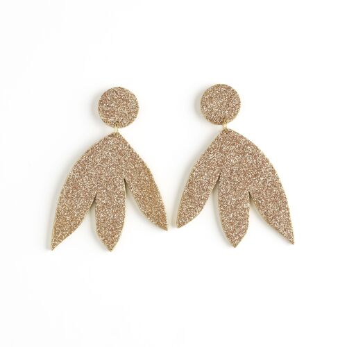 Boucles d'oreilles SUSANNA Paillette Or