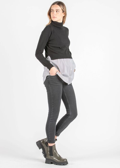 OLIMPIA - Maternity Jeans NERO