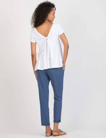 SILVIA F - BLEU Pantalon de grossesse 3