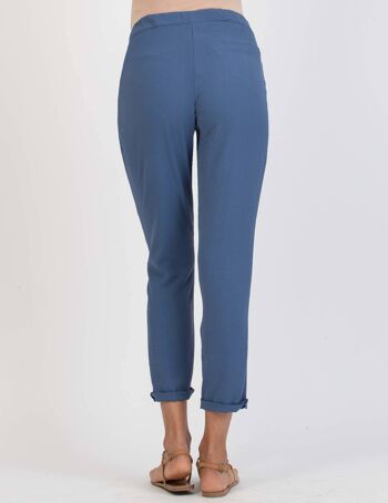 SILVIA F - BLEU Pantalon de grossesse 4