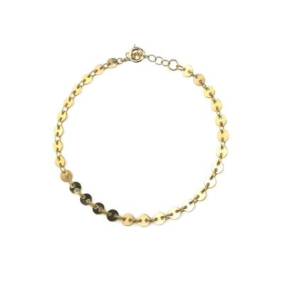 Bracelet DISQUE | plaqué or 18 carats
