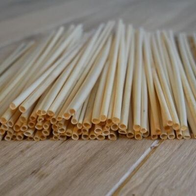Pajitas de trigo sostenibles | 100 piezas
