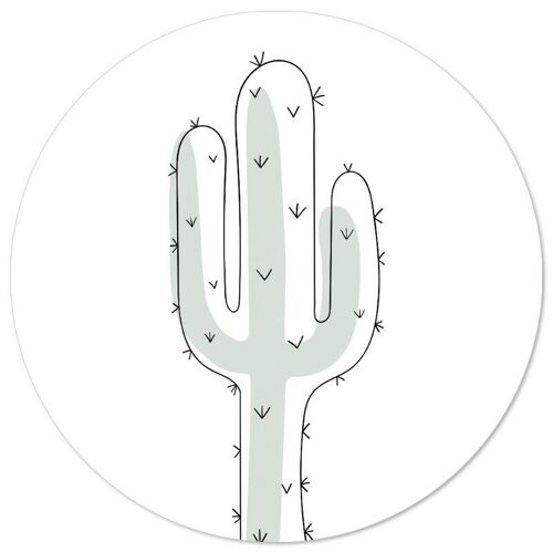 Muurcirkel kids cactus - 40 cm