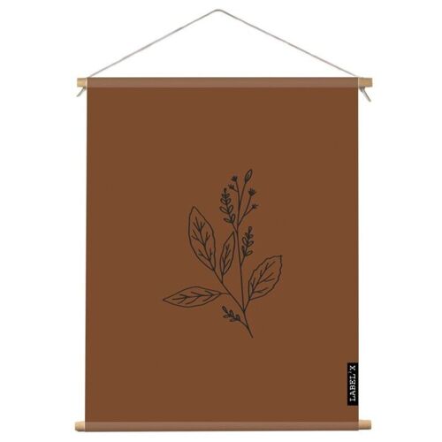 Textielposter binnen wildflower