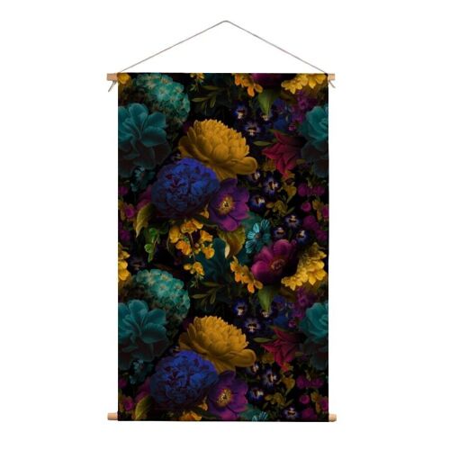 Textielposter binnen mystical flower